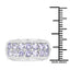 1.44 Carat Genuine Tanzanite & White Topaz Sterling Silver Ring