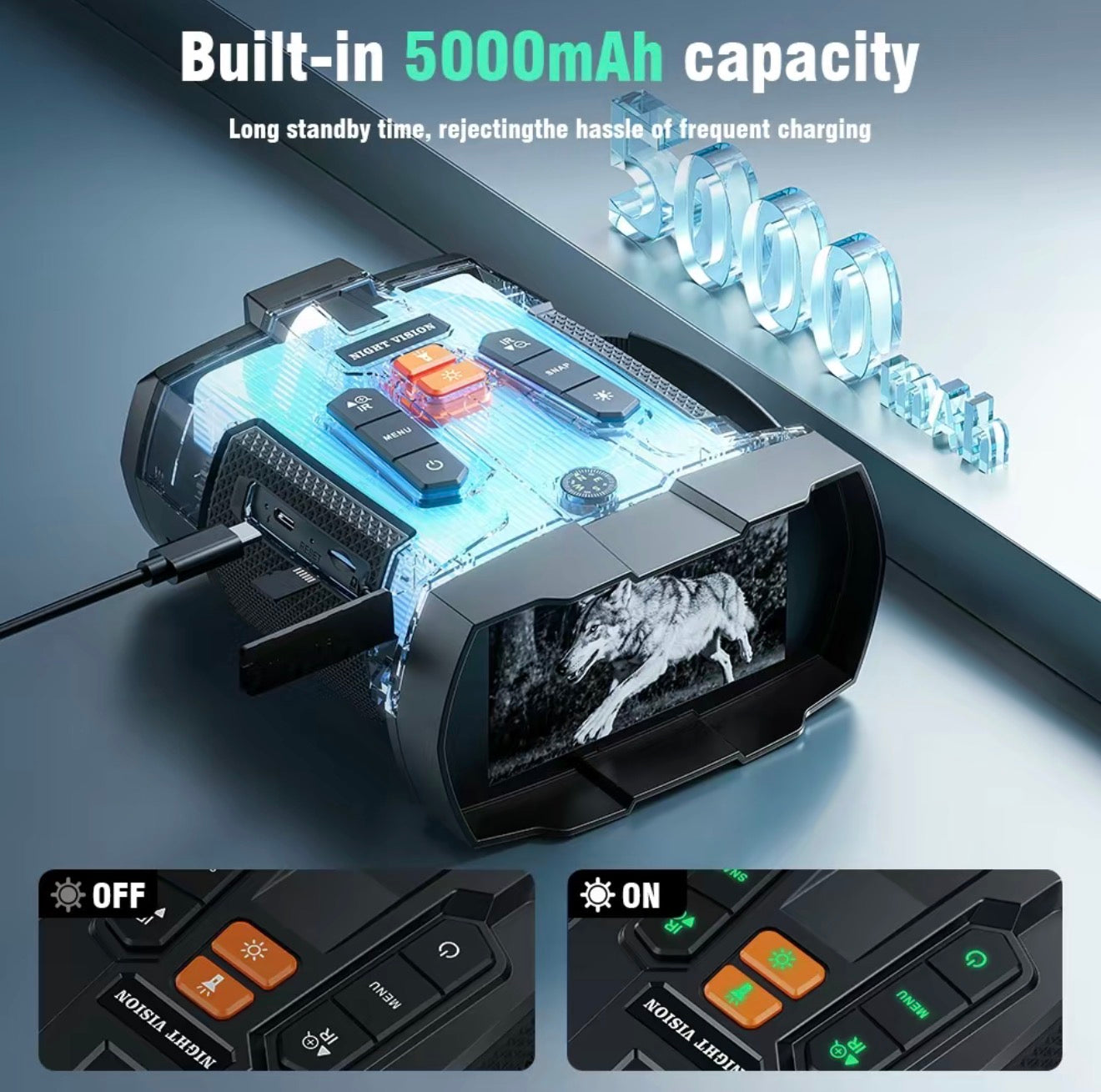 NightScope 4K Binoculars for Day and Night Exploration