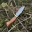 Premium 10" Damascus Steel Hunting Knife with Elegant Rosewood Handle & Leather Sheath - Korvel