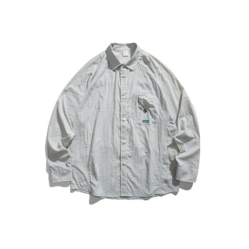 Casual sun protection long sleeved shirt jacket men's shirt - Korvel