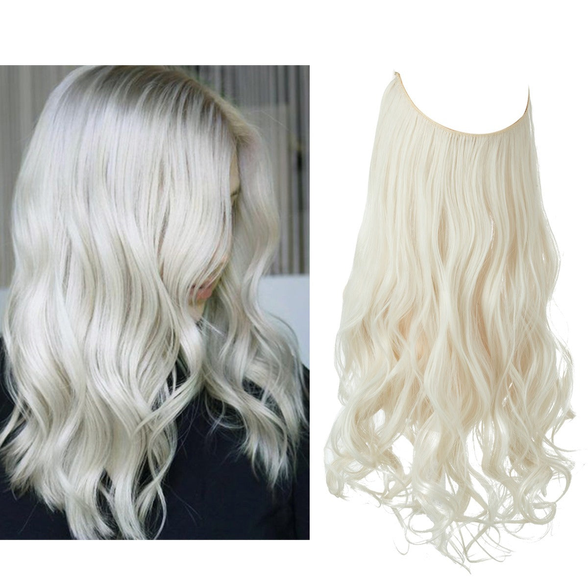 Premium Long Curly Hair Extension - High Temperature Silk