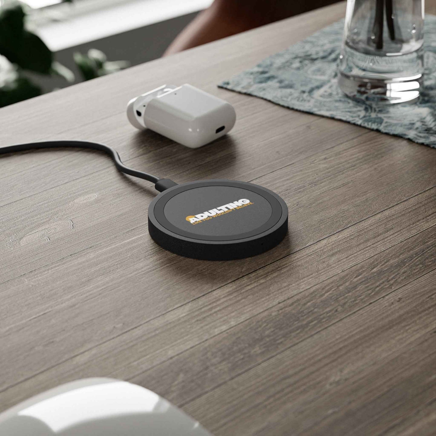 Chargeur sans fil Adulting - Accessoire de bureau humoristique