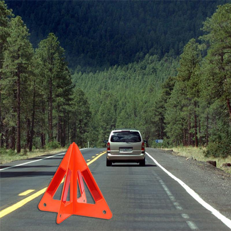 Triángulo de Advertencia para Automóviles Plegable - Señal Reflectante de Emergencia