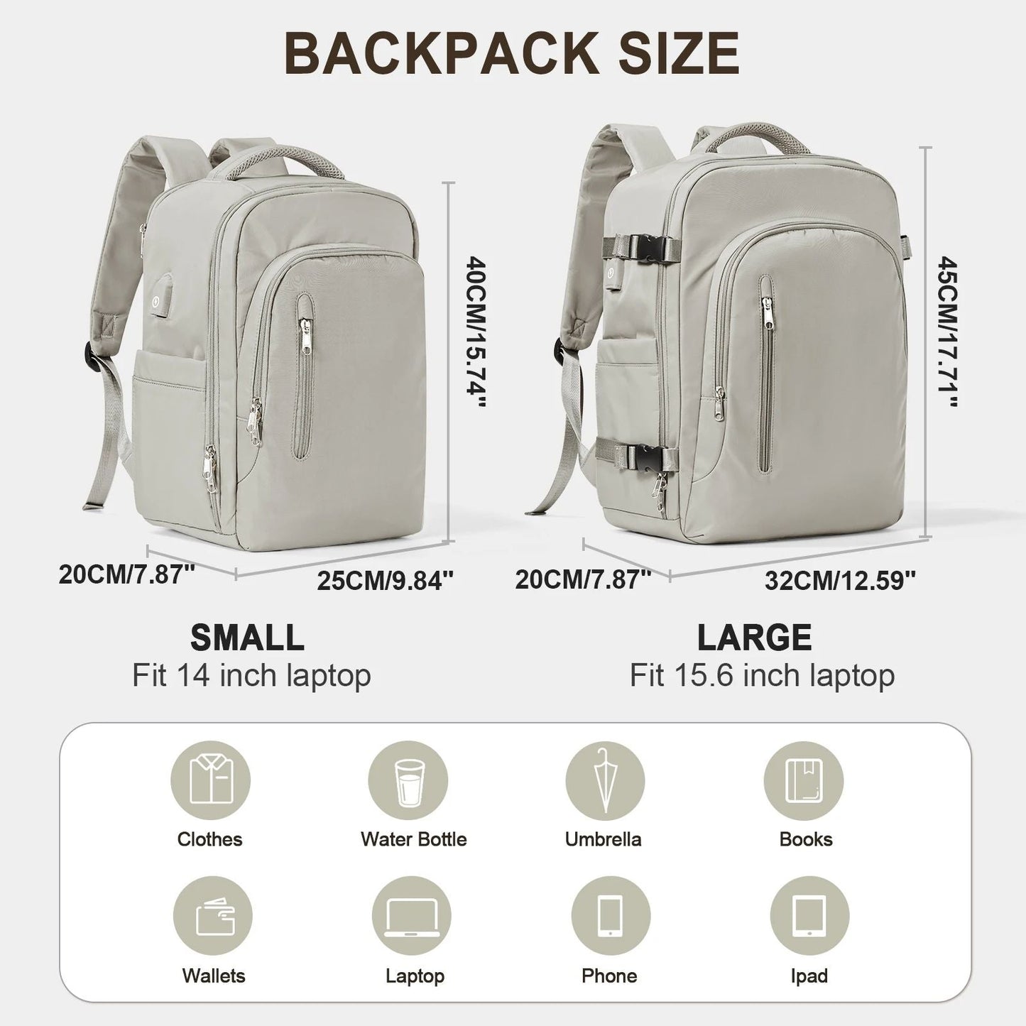 Premium Laptop Backpack for Women - Large Capacity Travel Bag