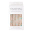 Gold Line Wave Pattern Long Ballet Nail Printed Gold Frosted Manicure Ins Matte Pop Style Contrast Color Wearing Nail - Korvel