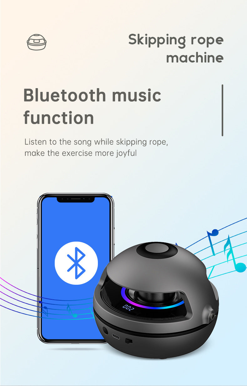 Smart Rope Skipping Machine Smart Jump Rope Machine 10-level Speed Adjustment Led Seven-color Light Wireless Music Function - Korvel