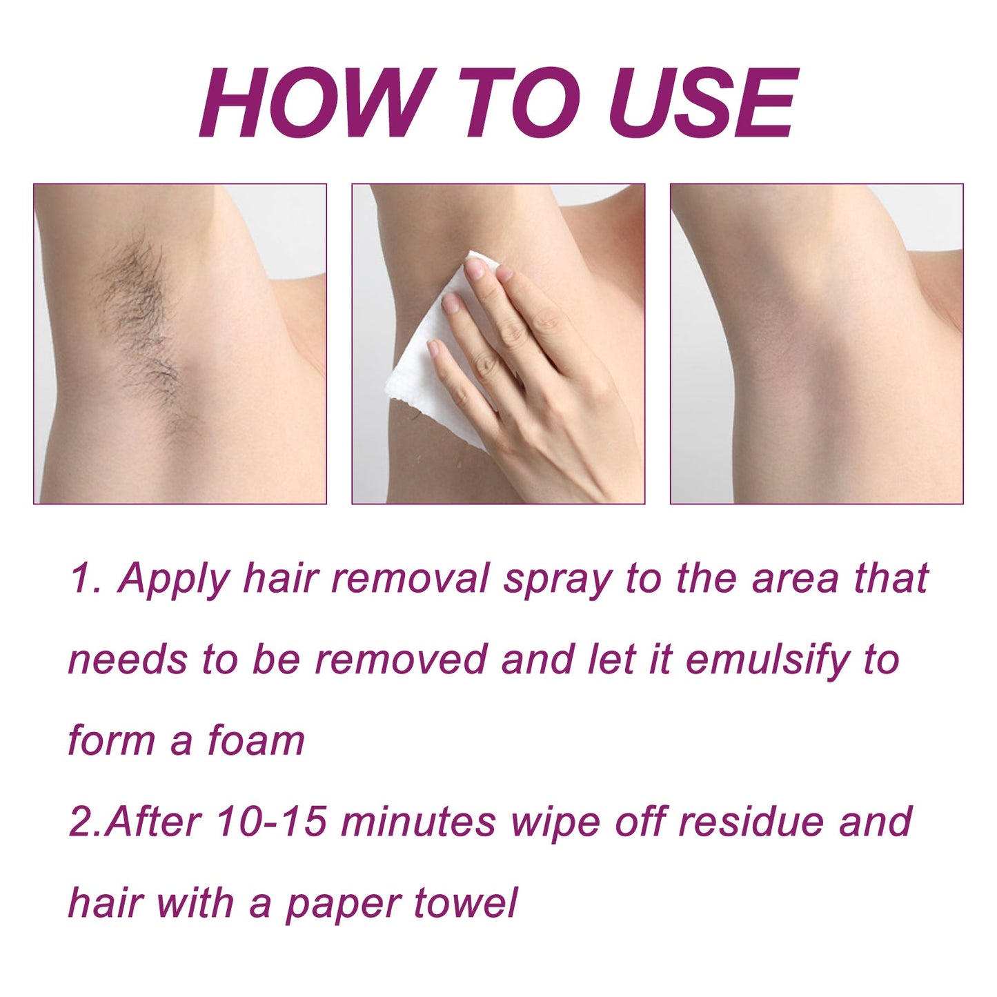 Oceaura Gentle Hair Removal Spray for All Skin Types