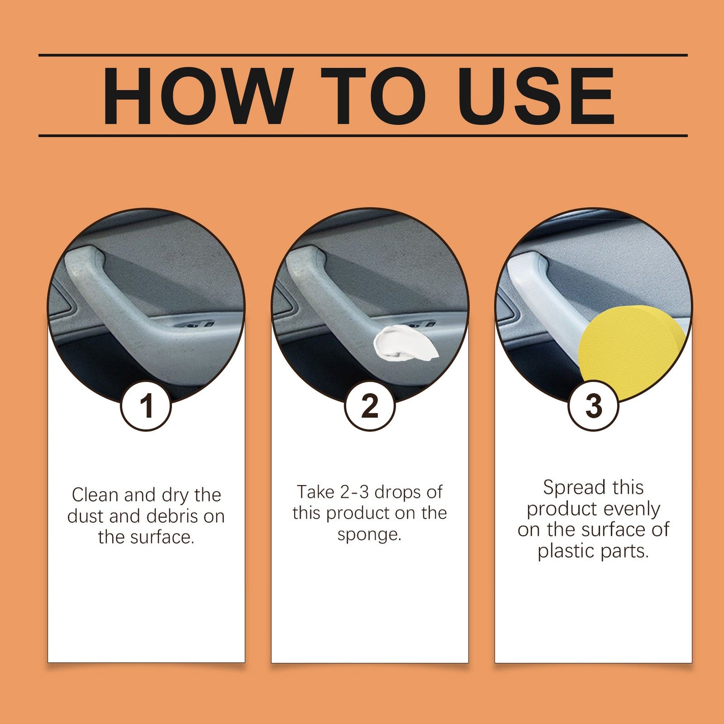 Premium Car Black Plastic Polishing Paste