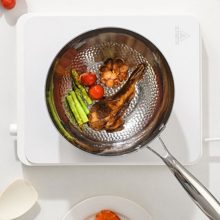 Poêle à frire en acier inoxydable 316 de qualité supérieure pour une cuisine polyvalente