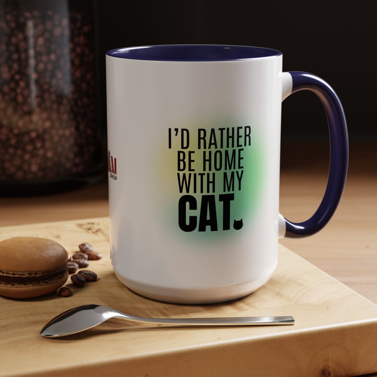 Taza de café con acento Rather Be Home - Elegante y funcional