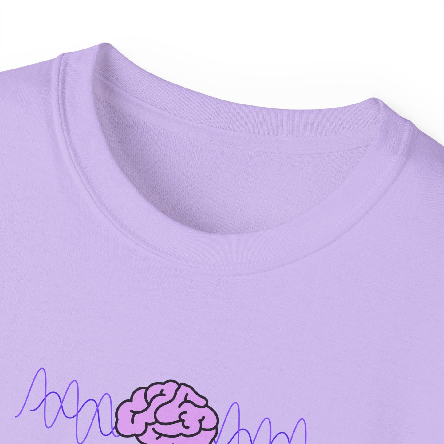 T-shirt unisexe en coton lourd Brainwaves Stable Enough