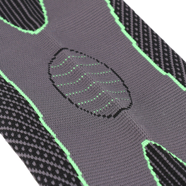 1PCS Mumian S33 Classic Black And Green Knitted Thermal Lengthen Sports Kneecaps - Korvel