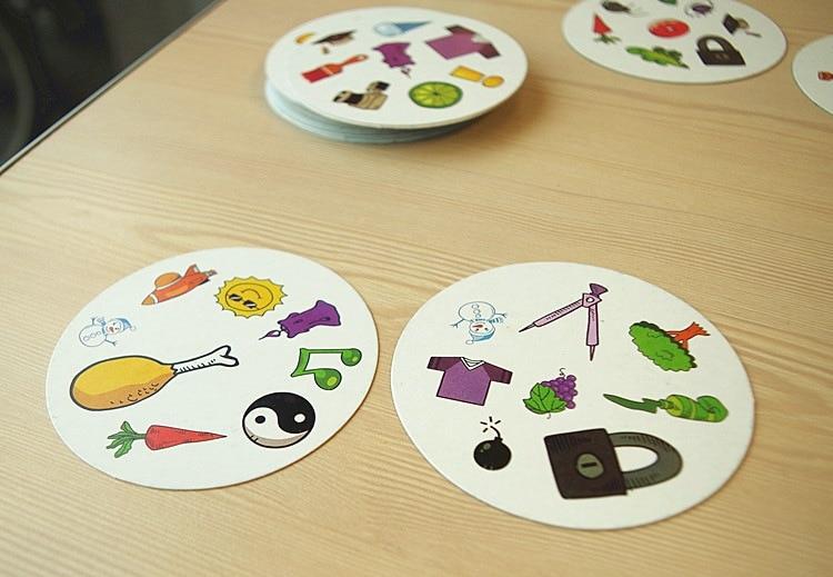 Spot It Dobble Find It Board Game for Children Funny with Family Gathering Good Paper Quality Card Game - Korvel