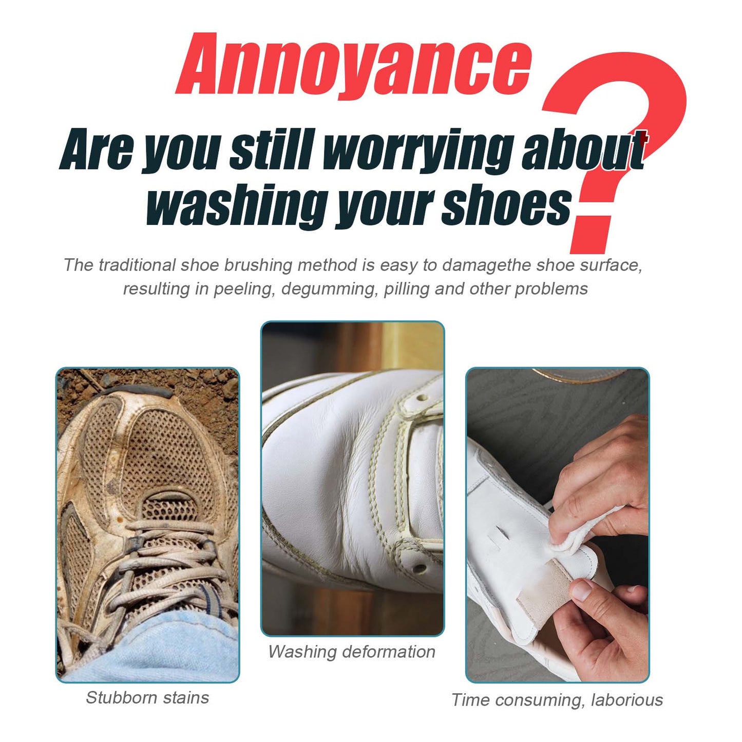 Shoe Cleaner Cream, Shoes Yellow Edge Decontamination Whitening Wash Clean A Wipe That Is White Paste - Korvel