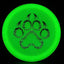 Nocturnal Alpha - Disco de Golf con Huella de Paw Print