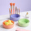 Reusable Makeup Brushes Cleaning Bowl Soft Texture Silicone Cosmetic Beauty Washing Bowl - Korvel