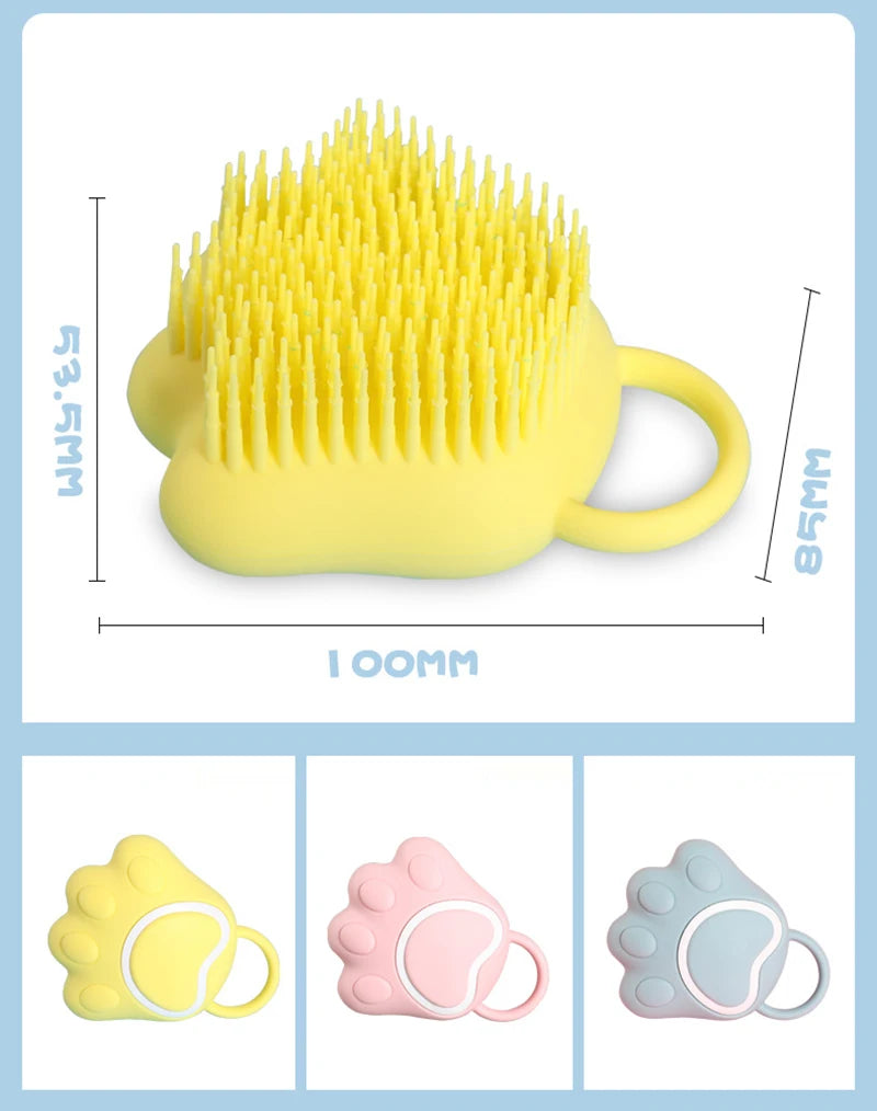 Adult And Children Silicone Bath Brush, Bath Brush, Soft And Creative Bath Brush, Skin-friendly Massage Foaming Shampoo Brush - Korvel