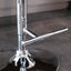 25-33 Inch, Modern Upholstered Chrome base Bar Stools with Back Comfortable Tufted for Home Pub and Kitchen Island（Black,Set of - Korvel
