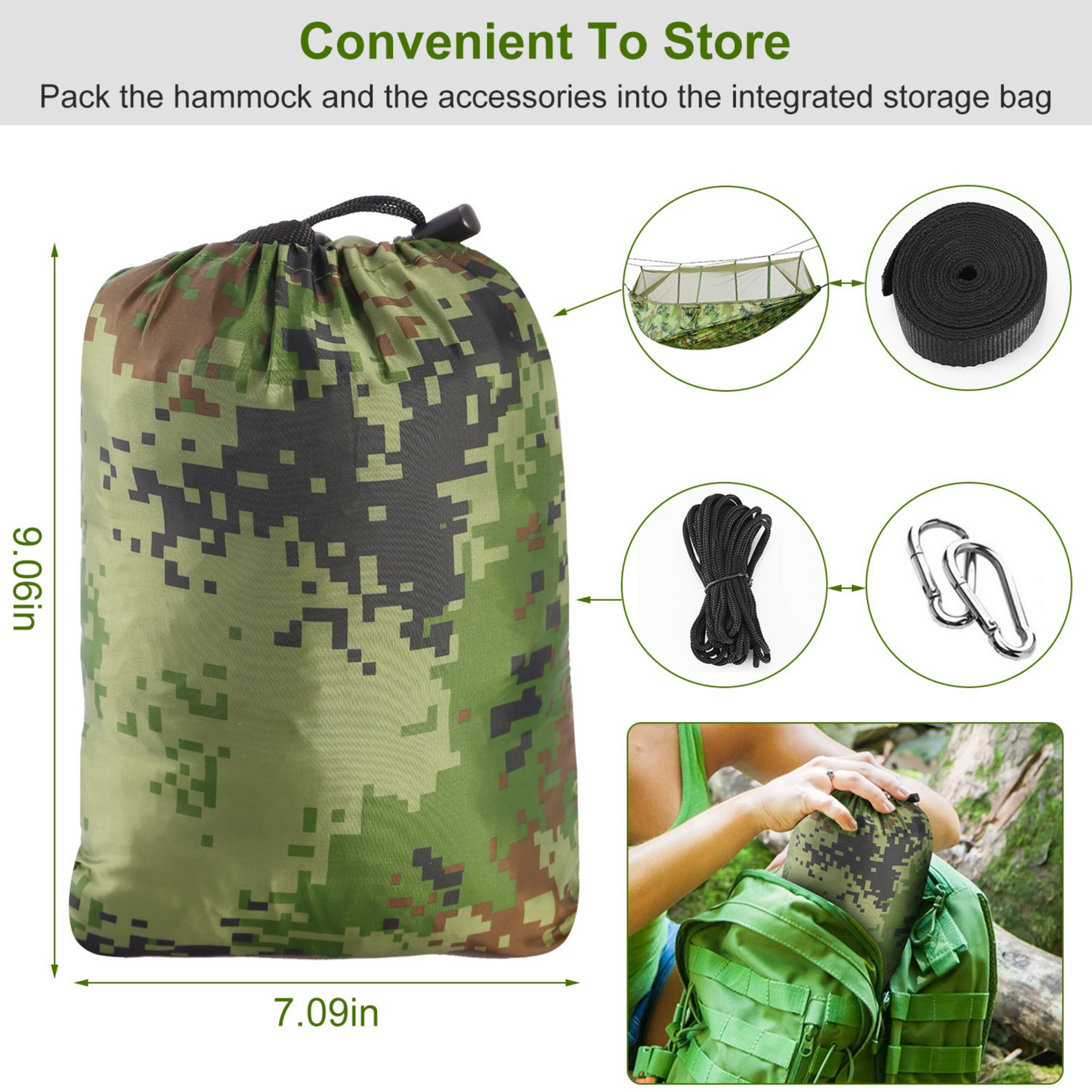 GBruno 600lbs Load Hammock for Two