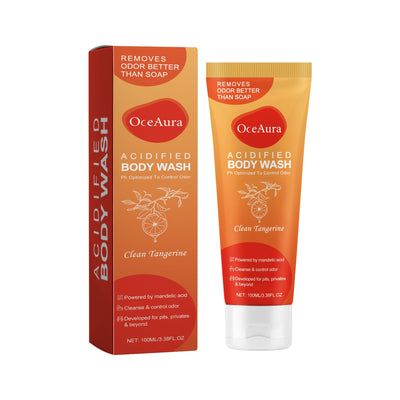 Acidified Body Wash for Moisturizing and Long-Lasting Fragrance
