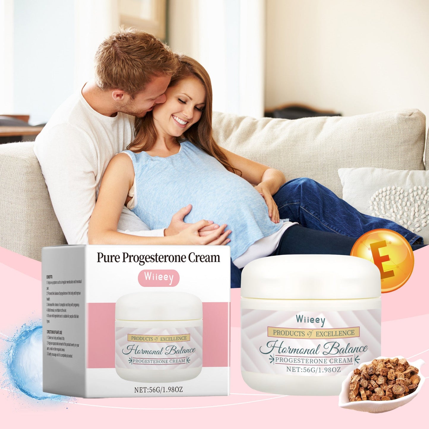 Progesterone Care Lotion Moisturizes, Nourishes, Eases And Improves Gently Moisturizes Skin And Body Balance Care Lotion - Korvel