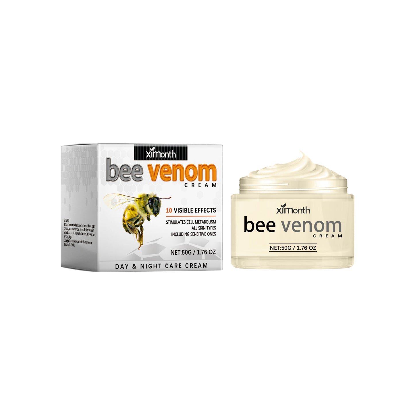 Bee-Venom Anti-Wrinkle Firming Face Cream Moisturizes, Hydrates, Lightens, Brightens And Lifts Fine Lines - Korvel