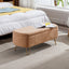 Banco Ottoman de Almacenamiento Camel con Patas Doradas