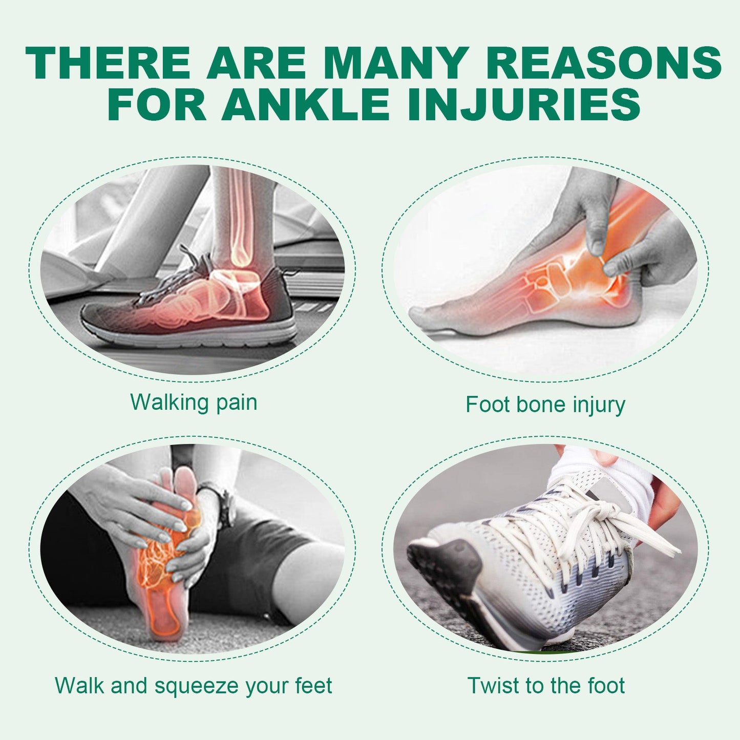 Self-Adhesive Sports Bandage Wrap, Prevent Running Sports Sprain Protection Ankle Joint Ankle Bandage - Korvel