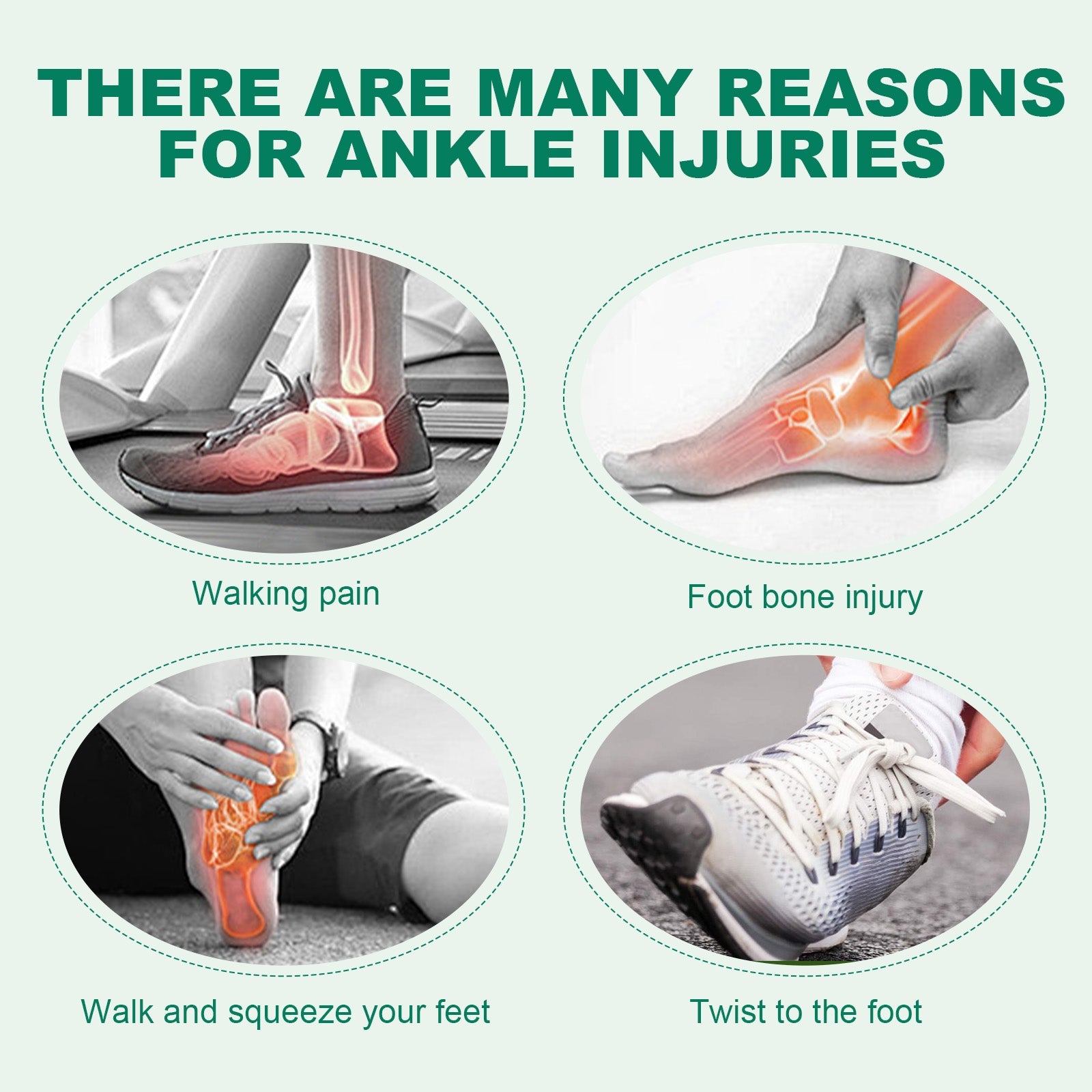 Self-Adhesive Sports Bandage Wrap, Prevent Running Sports Sprain Protection Ankle Joint Ankle Bandage - Korvel