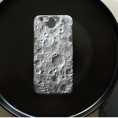 Coque iPhone X Texture Surface Lunaire - Housse de Protection Premium