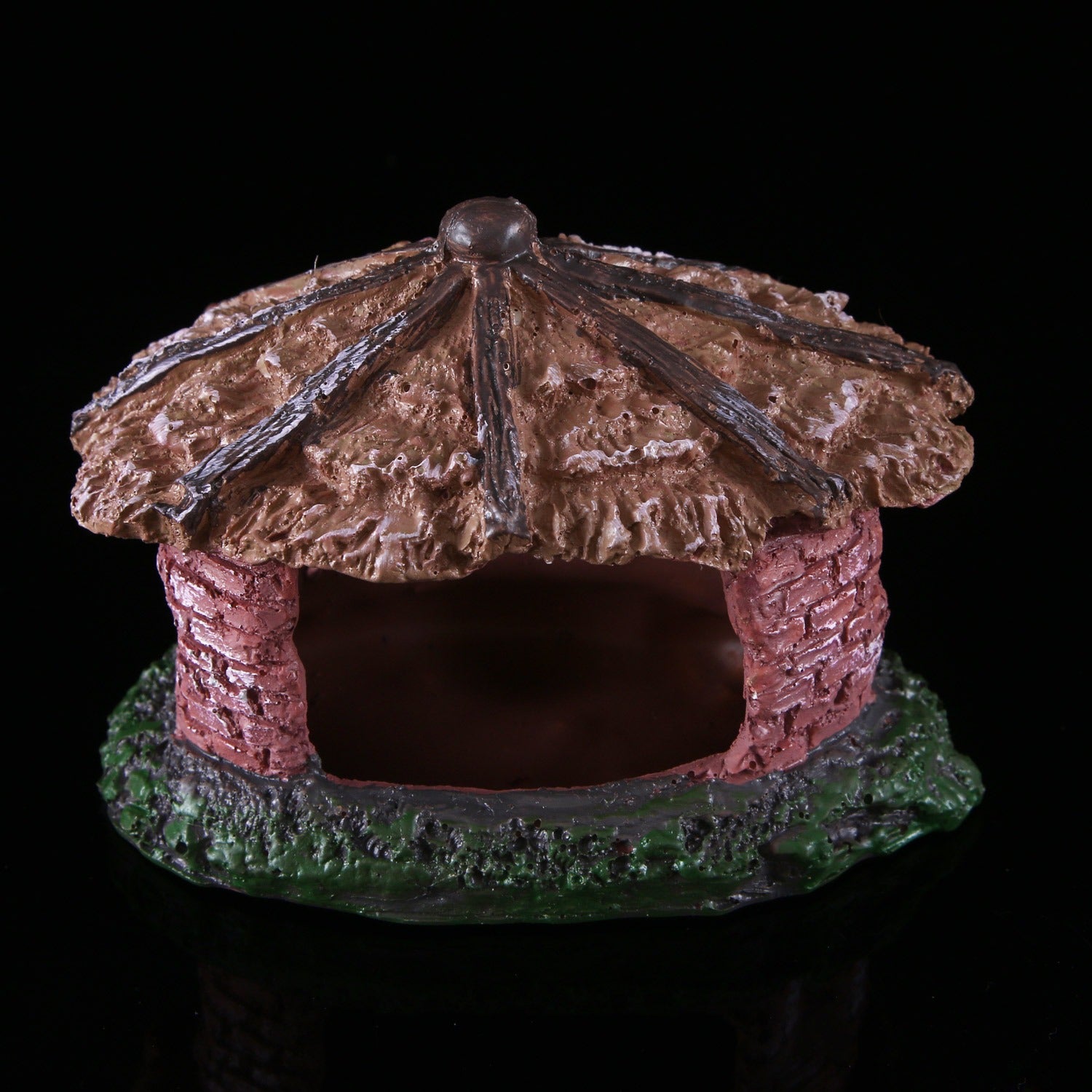 Water grass landscaping fish tank skull reptile pet shelter resin ornaments - Korvel