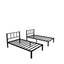 Twin over Twin & Twin Bunk Beds for 3, Twin XL over Twin & Twin Bunk Bed Metal Triple Bunk Bed, Black - Korvel