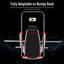 Automatic Clamping Wireless Car Charger Air Vent Phone Holder 360 Degree Rotation USB Charging Mount Bracket - Korvel