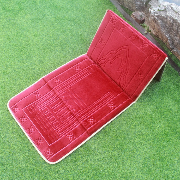Couverture Qibla en Flanelle Portable pour le Culte