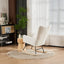 Premium Nursery Rocking Chair with Teddy Fabric Cushion