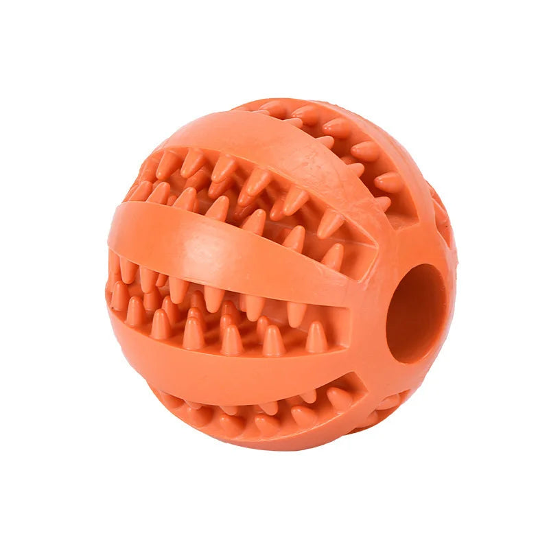 Dog Toy Ball Interactive Rubber Balls Puppy Chewing Toys Pet Tooth Cleaning Ball Cats Pets Food Treat Feeder Silicone Balls Toy - Korvel