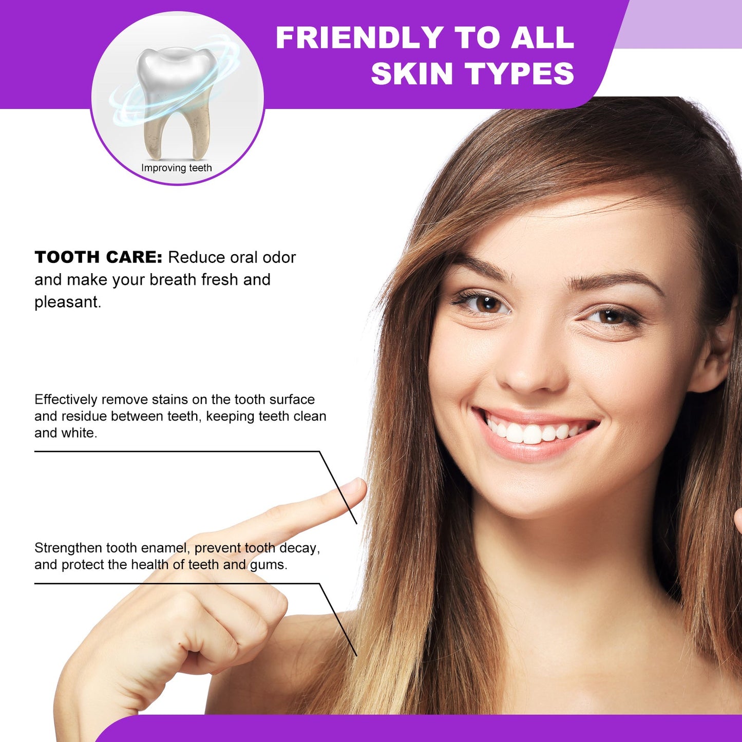 Dentifrice blanchissant premium avec probiotiques