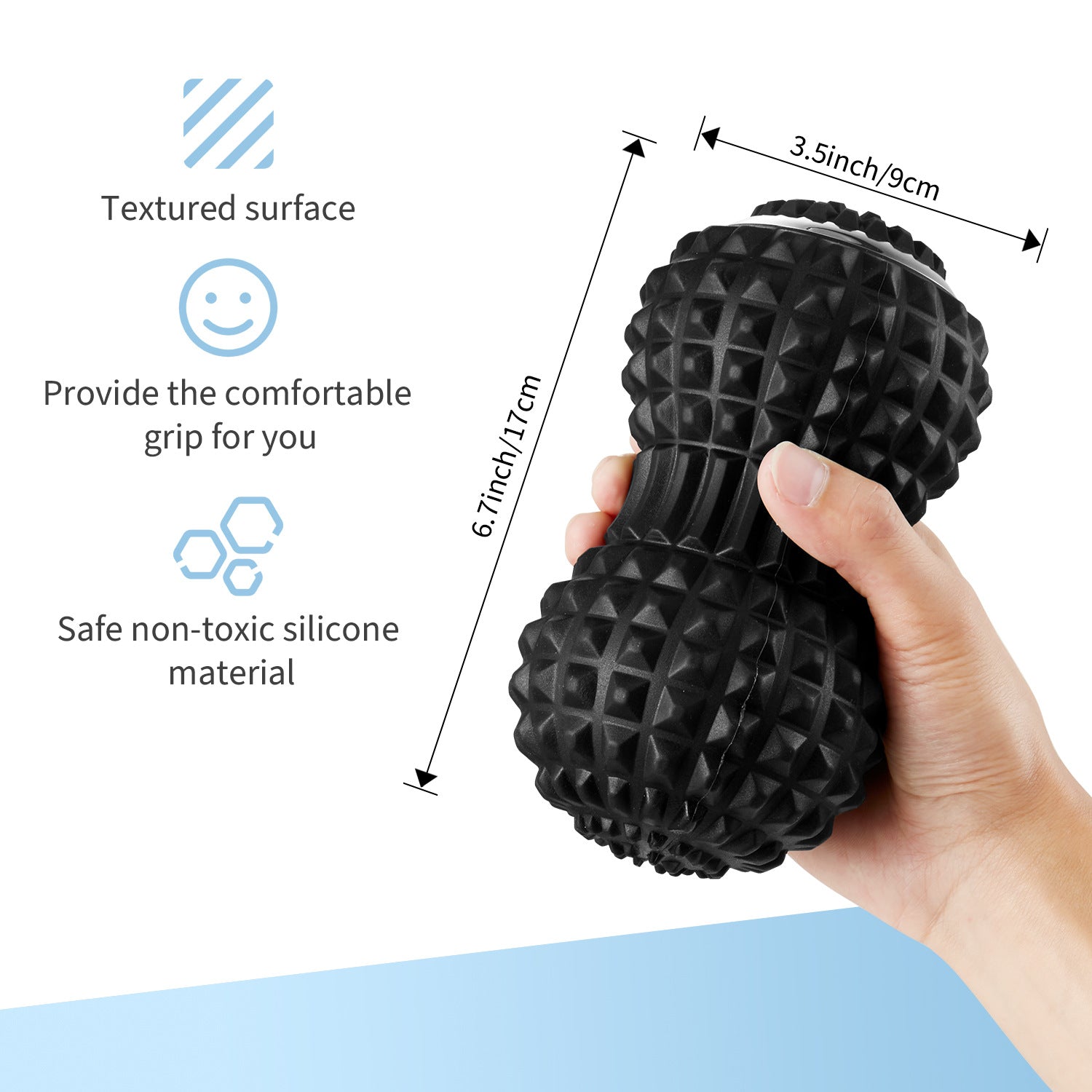 Electric massage peanut ball vibration yoga ball muscle fascia ball silicone ball vibration relaxation ball - Korvel