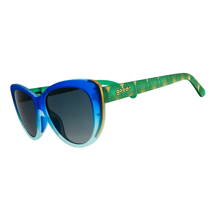 "Rhonda's Peacock Paradise" Glam G Polarized Sunglasses - Korvel