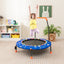 36 Inch Mini Trampoline with LED Lights & Bluetooth Speaker - Blue