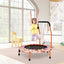 Trampolín Mini de 36 Pulgadas con Luces LED y Altavoz Bluetooth - Naranja