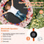 Trampolín Mini de 36 Pulgadas con Luces LED y Altavoz Bluetooth - Naranja