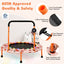 Trampolín Mini de 36 Pulgadas con Luces LED y Altavoz Bluetooth - Naranja