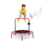 Trampolín Mini de 36 Pulgadas con Luces LED y Altavoz Bluetooth - Rosa