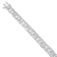 Pulsera de Diamantes de Oro Blanco de 10K con Cortes Redondos y Baguette