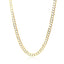 14k Two Tone Gold Pave Curb Chain - 3.6 mm