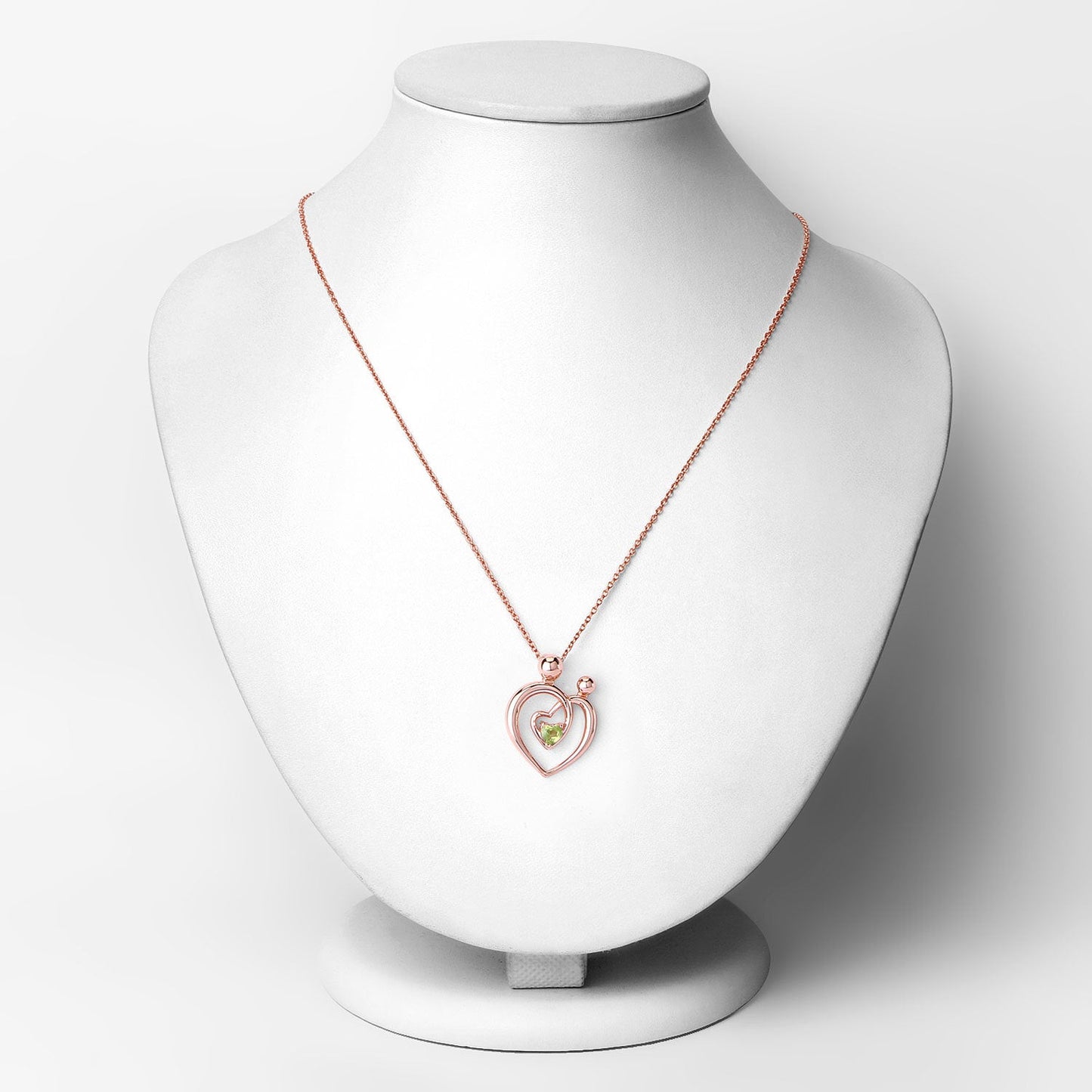 0.25 Carat Genuine Peridot Sterling Silver Pendant