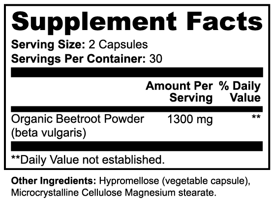 Premium Beetroot Capsules - Made in the USA