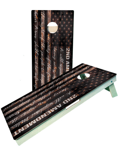 Premium 2nd Amendment Cornhole Boards - Ultimate Outdoor Fun - Korvel