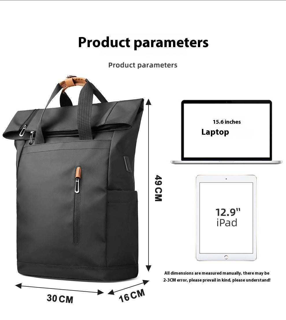 Sac à dos de loisirs pour hommes avec fermeture latérale